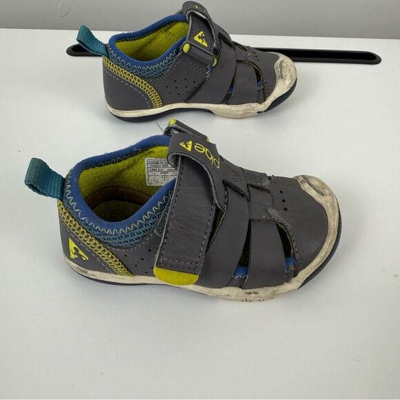 Plae Sam 2.0 Fisheman Sandals Steel Kids Size 6 - Picture 2 of 9